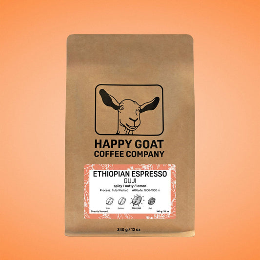 Happy Goat Coffee Company WB Ethiopia Guji Espresso (340g)
