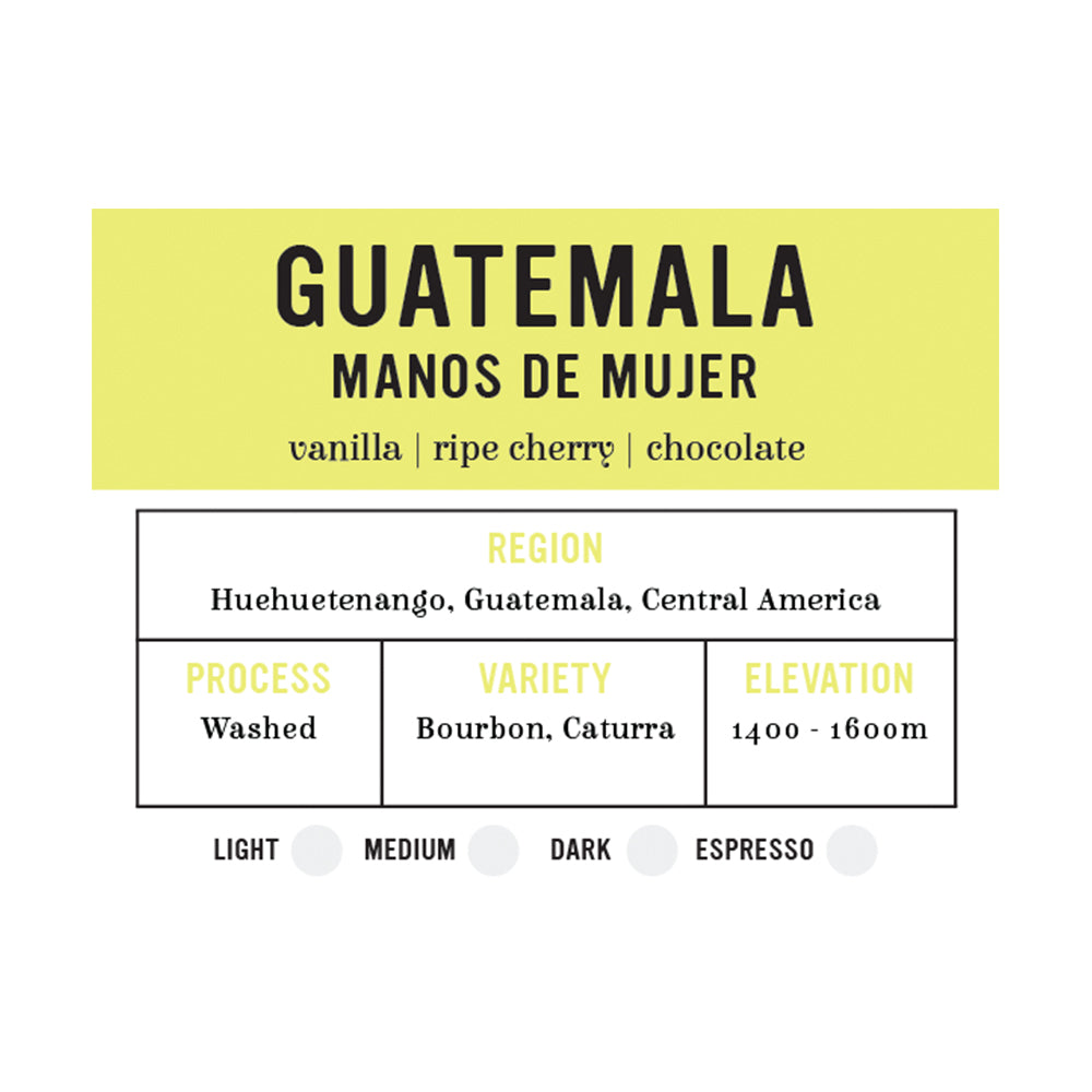 I.XXI WB Single Origin Guatemala - Manos de Mujer 12oz