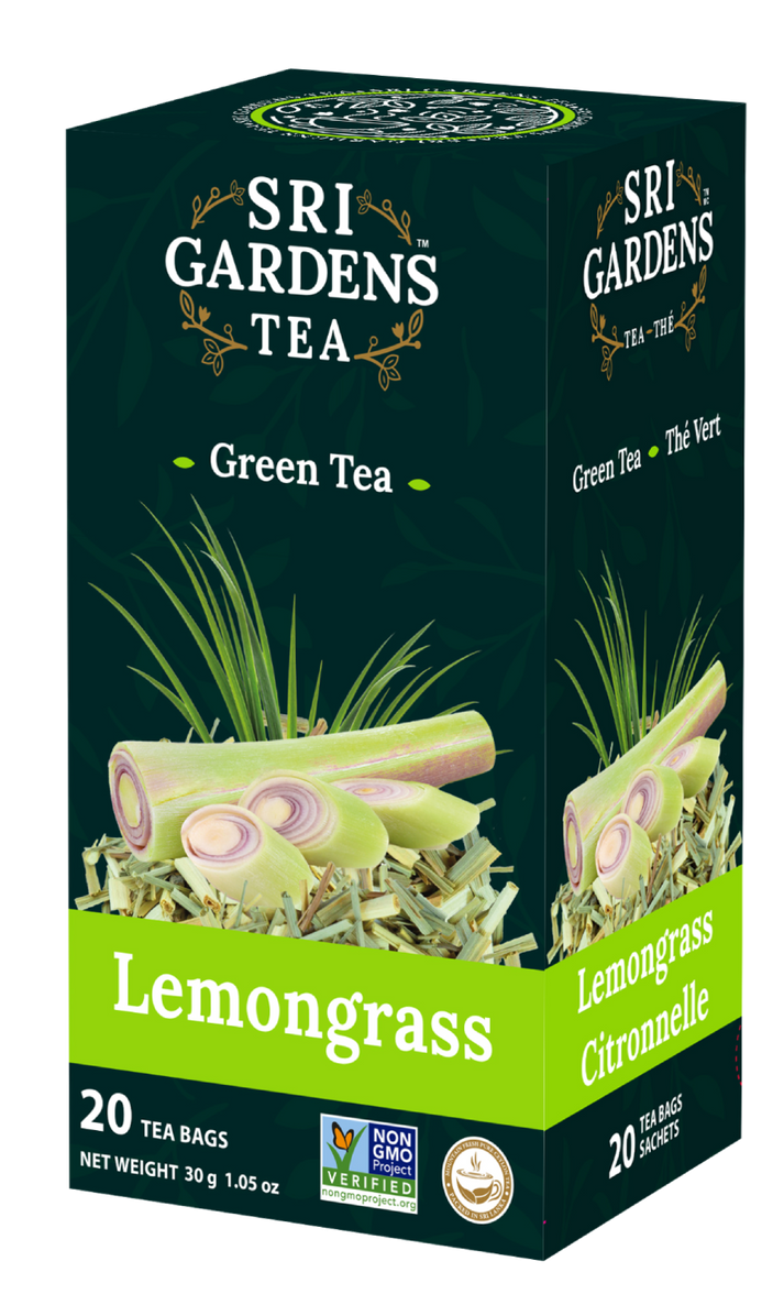 Sri Gardens Organic Lemongrass Green Tea 20 CT