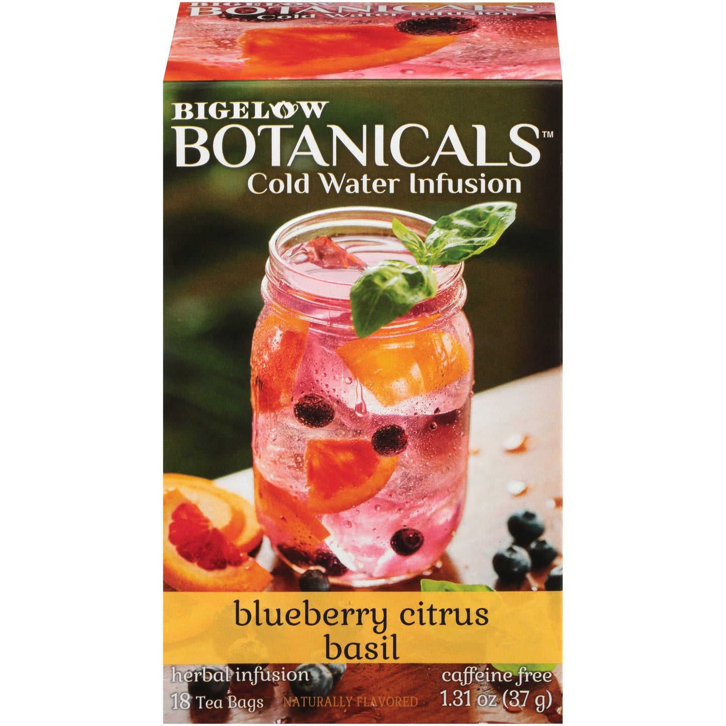 Bigelow Botanicals Blueberry Citrus Basil Cold Water Infusion 18 CT