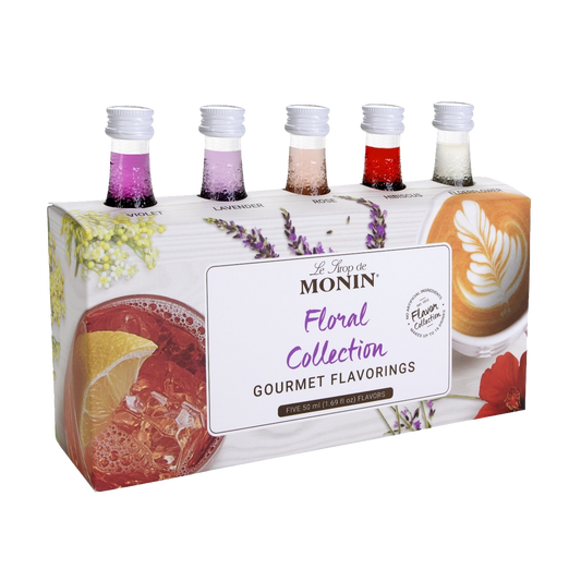 Monin Mini Sample Collection - Floral Syrup Pack 5 X 50ml