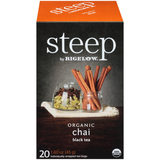 Bigelow Steep Organic Chai Black Tea 20 CT