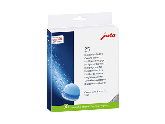 JURA 3-Phase Cleaning Tablets - 25 Pack
