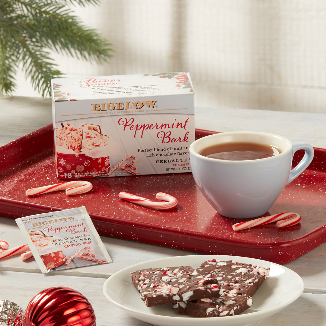 Bigelow Tea Peppermint Bark Herbal Tea 18 CT