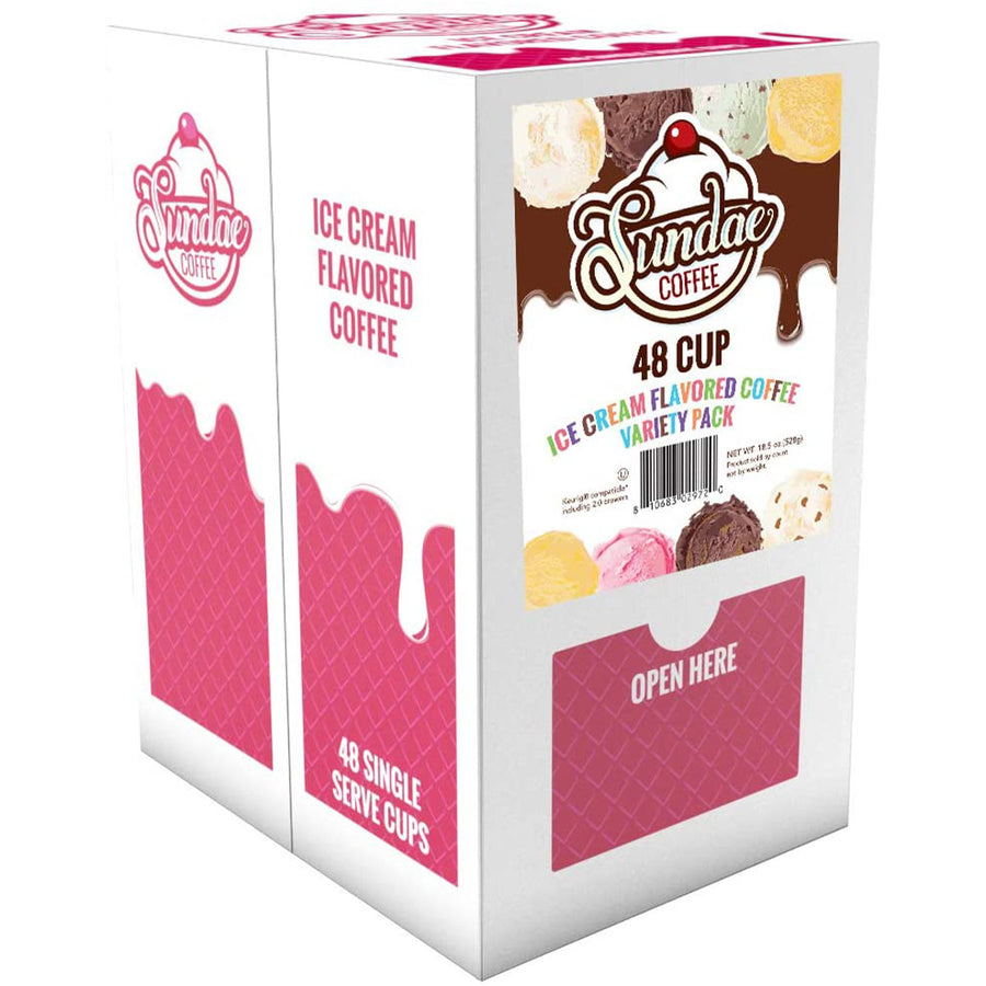 Sundae Coffee Ice Cream Flavoured Variety Pack 48 CT