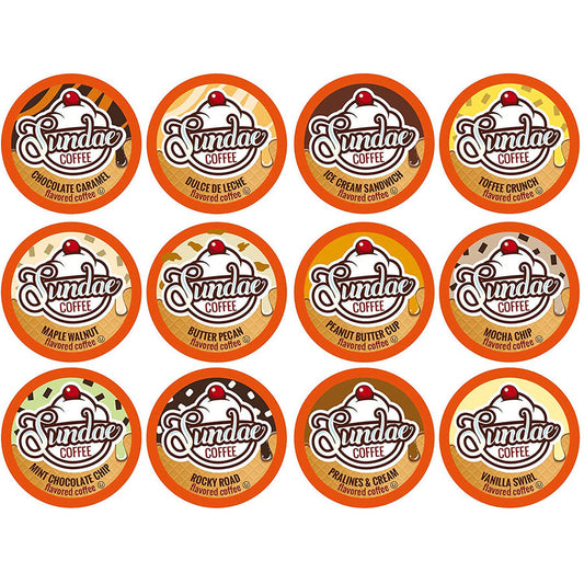 Sundae Coffee Ice Cream Flavoured Variety Pack 48 CT
