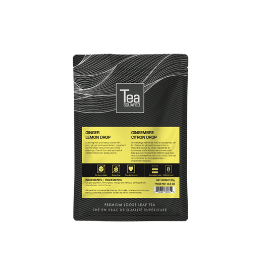 Tea Squared Loose Leaf Tea - Herbal - Ginger Lemon Drop 80g