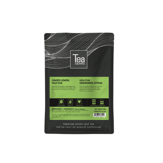 Tea Squared Loose Leaf Tea - Green - Ginger Houjicha 80g