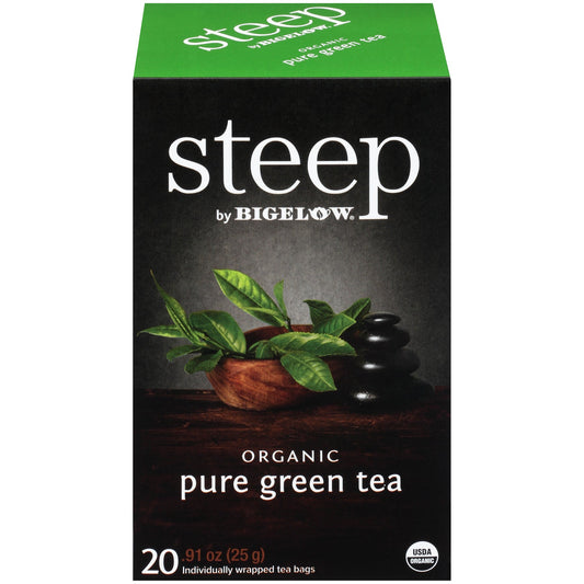 Bigelow Steep Organic Pure Green Tea 20 CT