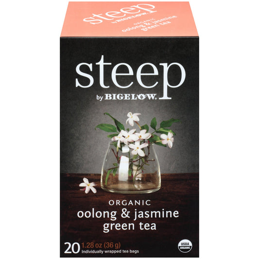 Bigelow Steep Organic Oolong & Jasmine Green Tea 20 CT