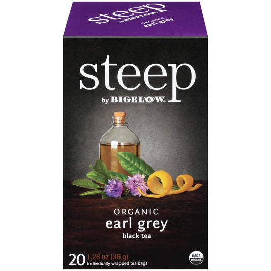 Bigelow Steep Organic Earl Grey Black Tea 20 CT